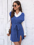 'Saira' V-Neck Sleeveless Sweater Dress - Celes Fashion